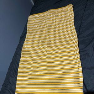 Striped tube top dress